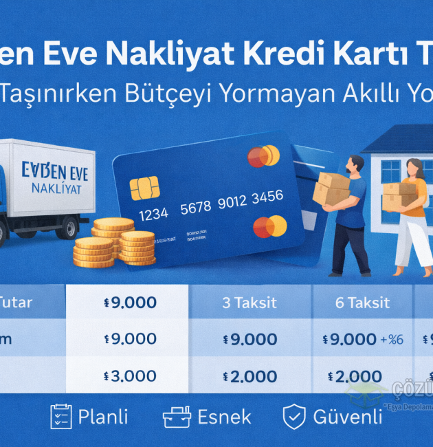 Evden Eve Nakliyat Kredi Kartı Taksit