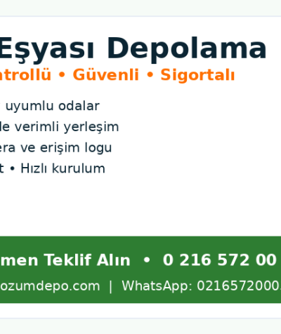 Ofis Eşyası depolama