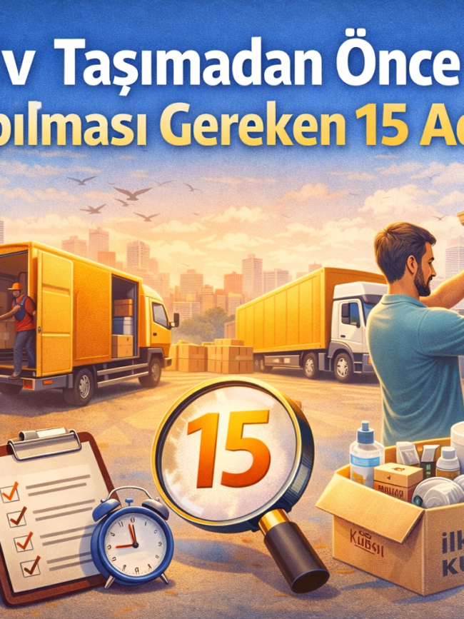 Ev Taşımadan Önce Yapılması Gereken 15 Adım