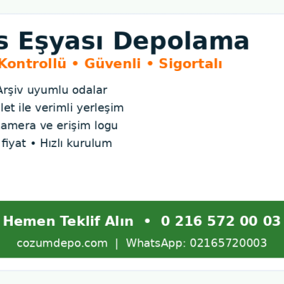 Ofis Eşyası depolama