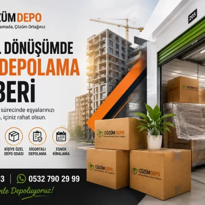 Kentsel Dönüşümde Eşya Depolama Rehberi Çözüm Depo kentsel dönüşüm sürecinde güvenli, sigortalı ve kişiye özel eşya depolama hizmeti